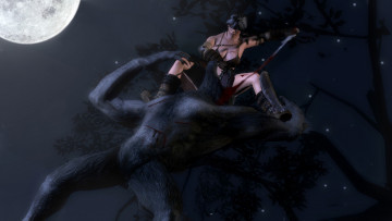 Картинка 3д+графика фантазия+ fantasy демон фон взгляд девушка