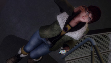 Картинка 3д+графика люди+ people девушка взгляд фон