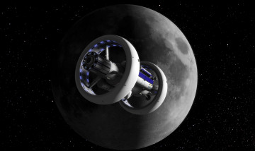 Картинка космос арт космический корабль полет вселенная звезды