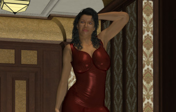 Картинка 3д+графика люди+ people фон взгляд девушка