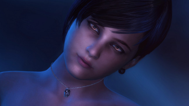 Обои картинки фото 3д графика, портрет , portraits, девушка, взгляд, фон