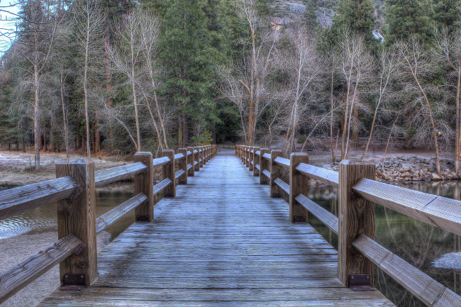 Обои картинки фото природа, дороги, мостик