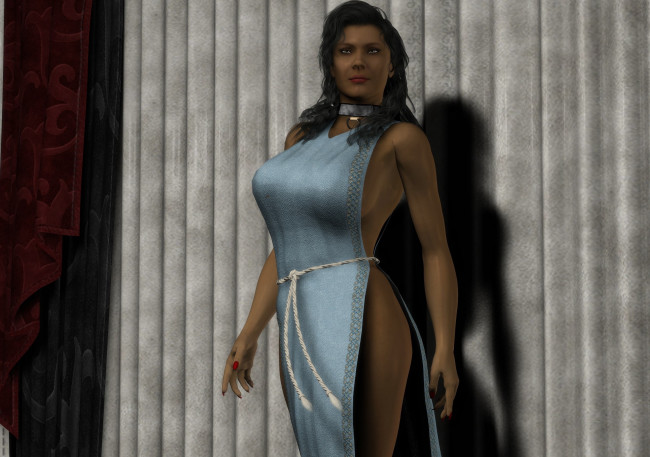 Обои картинки фото 3д графика, люди , people, девушка, фон, взгляд