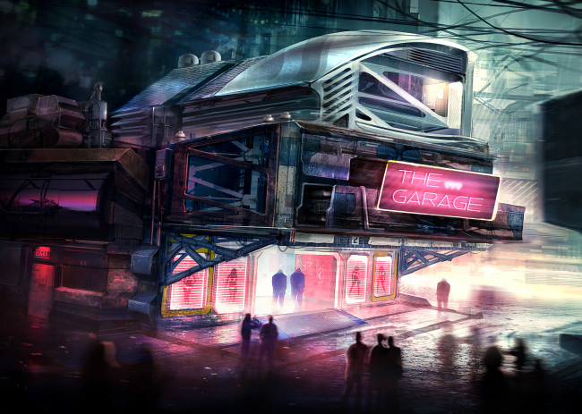 Обои картинки фото фэнтези, иные миры,  иные времена, иной, мир, будущее, мегаполис, реклама