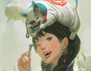 Картинка фэнтези красавицы+и+чудовища девушка