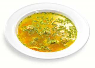 Картинка еда вторые+блюда бульон лапша фрикадельки