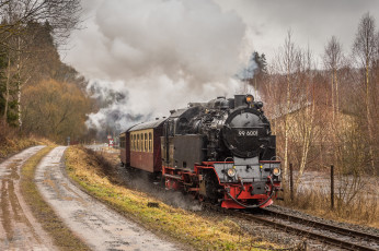 Картинка техника паровозы рельсы паровоз