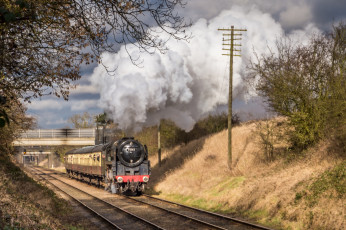 Картинка техника паровозы рельсы паровоз