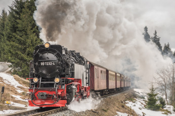 Картинка техника паровозы рельсы паровоз