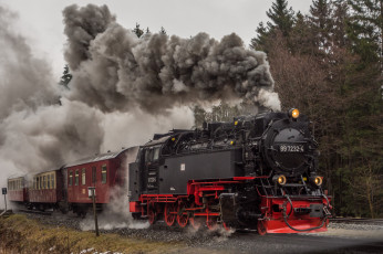 Картинка техника паровозы рельсы паровоз