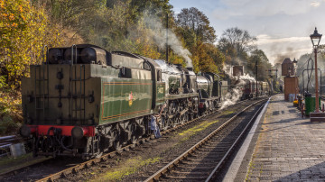Картинка техника паровозы рельсы паровоз