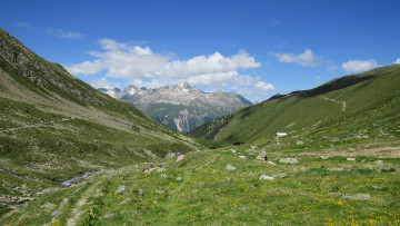 Картинка природа горы облака