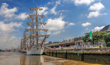 Картинка корабли парусники мачты паруса