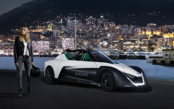 Картинка автомобили -авто+с+девушками nissan electric car ambassador
