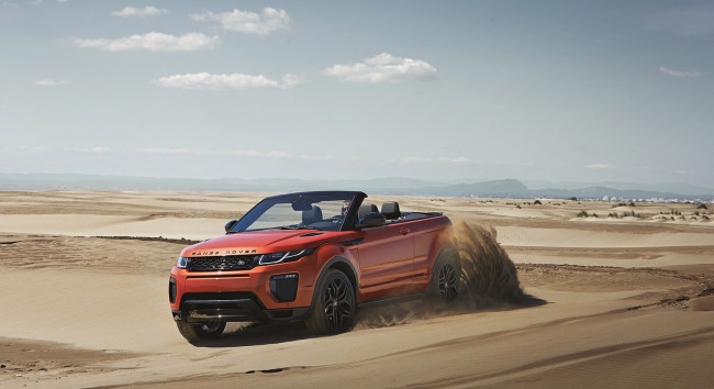Обои картинки фото range rover evoque convertible 2017, автомобили, range rover, evoque, range, rover, convertible, 2017
