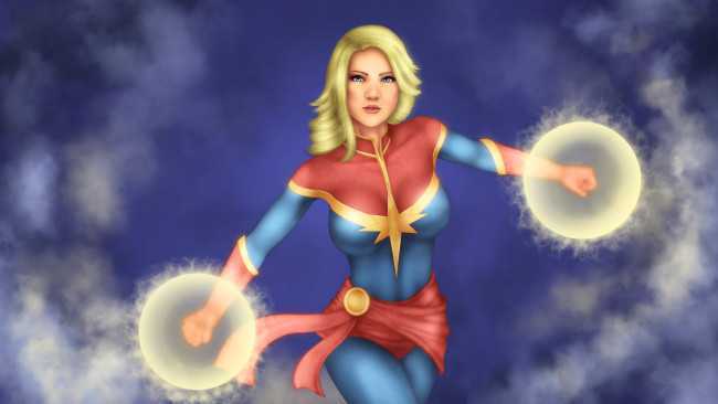 Обои картинки фото рисованное, комиксы, шар, девушка, фон, униформа