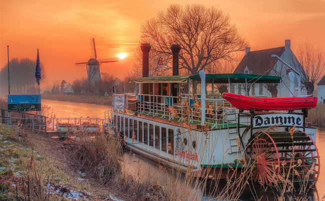 Обои картинки фото корабли, пароходы, пароход, колесный