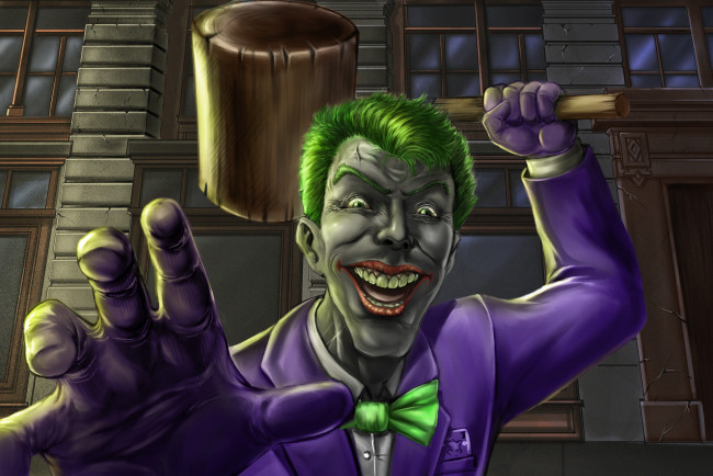 Обои картинки фото рисованное, комиксы, мужчина, фон, взгляд, улыбка, киянка