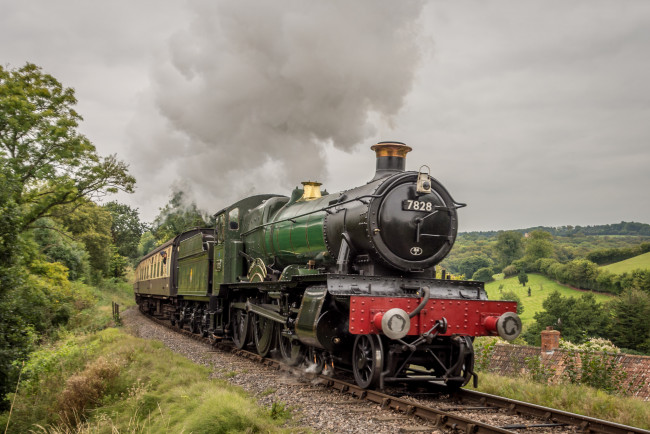 Обои картинки фото техника, паровозы, рельсы, паровоз