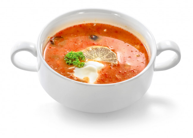 Обои картинки фото еда, первые блюда, солянка