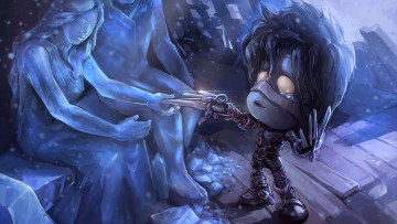 Картинка видео+игры league+of+legends эдвард фигуры ножницы снег