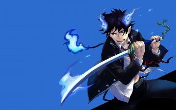 обоя аниме, ao no exorcist, рин