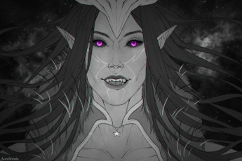 Картинка фэнтези существа лицо