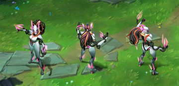 обоя видео игры, league of legends, киборг, ракурсы