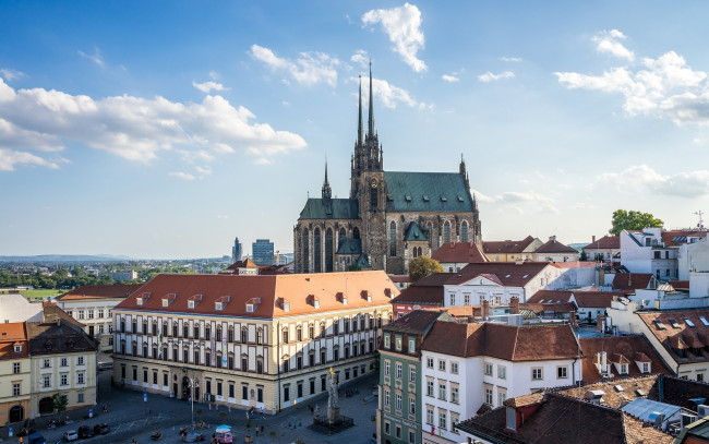 Обои картинки фото brno, moravia, czechia, города, - панорамы
