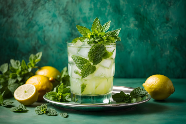 Обои картинки фото еда, напитки,  коктейль, мохито