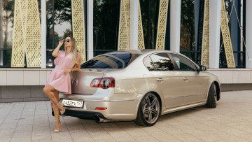 Картинка автомобили -авто+с+девушками volkswagen passat r36 turbo