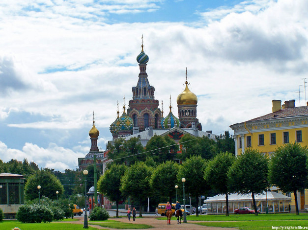 Обои картинки фото питер, спас, на, крови, города, санкт, петербург, петергоф, россия