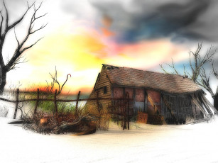 Картинка рисованные природа