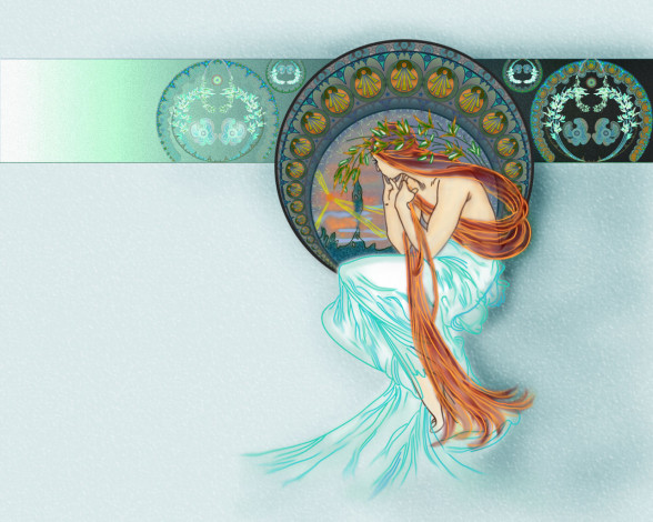 Обои картинки фото рисованные, люди