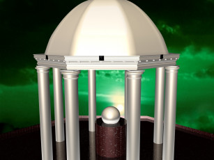 Картинка 3д графика architecture архитектура шар