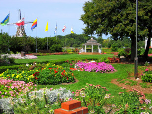 Картинка windmill island garden природа парк мичиган