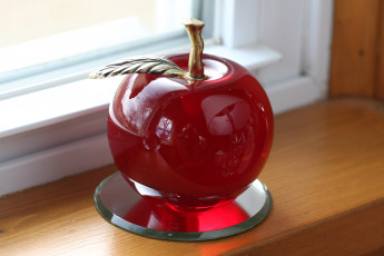 Картинка 3д графика modeling моделирование яблоко окно