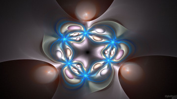 Картинка 3д графика fractal фракталы цвета узор