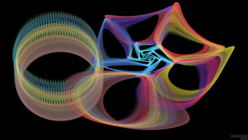 Картинка 3д графика fractal фракталы цвета узор