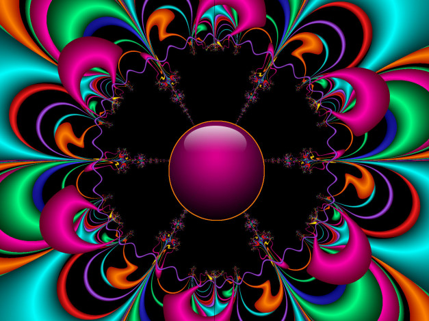 Обои картинки фото 3д, графика, fractal, фракталы, цвета, узор, фон