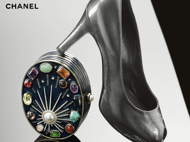 Обои картинки фото бренды, chanel, туфля, сумочка, шанель