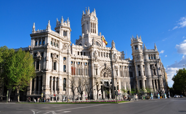 Обои картинки фото города, мадрид, испания, центр, площадь