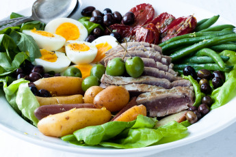 Картинка салат nicoise еда салаты закуски
