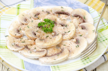 Картинка еда грибы грибные блюда грибное карпаччо шампиньоны