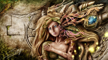 Картинка фэнтези существа девушка