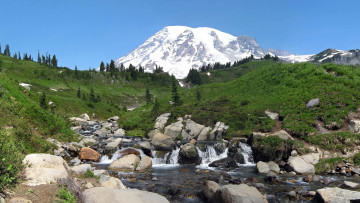 Картинка mount rainier national park washington сша природа горы парк
