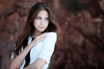 Картинка девушки -unsort+ брюнетки +шатенки портрет aigel hayqalsamsuri боке