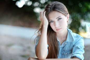 Картинка девушки -unsort+ лица +портреты hayqalsamsuri боке портрет aigel