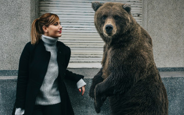 Картинка девушки -unsort+ брюнетки +шатенки медведь знакомые девушка друзья