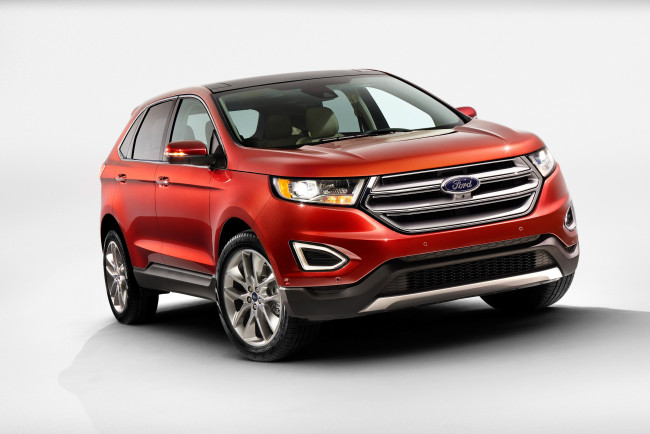 Обои картинки фото автомобили, ford, edge, 2015г, titanium